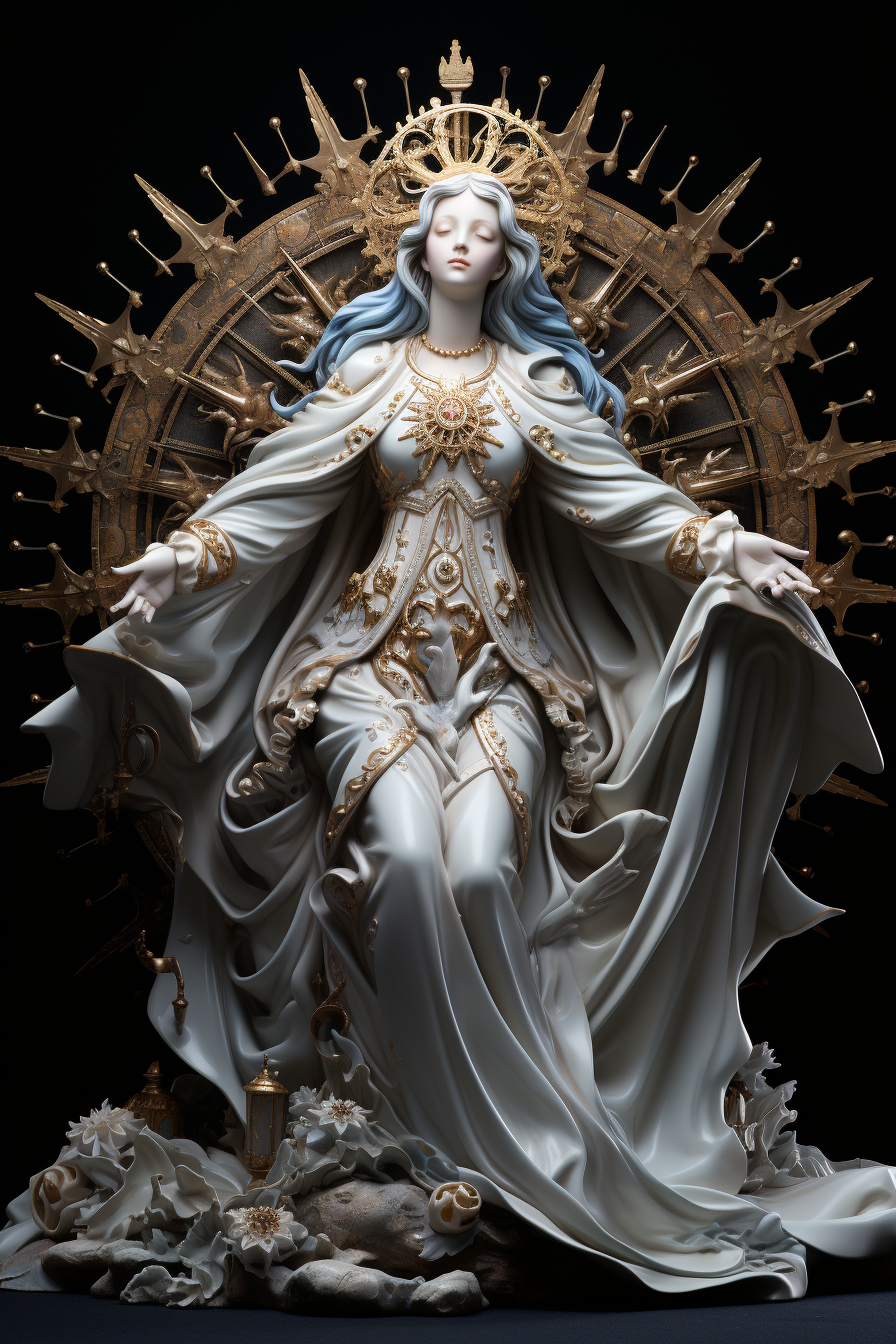 Beautiful depiction of La Virgen Maria, La Caridad del Cobre