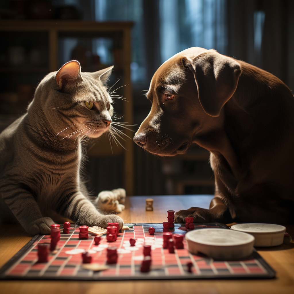 Labrador and Funny Cat Board Game