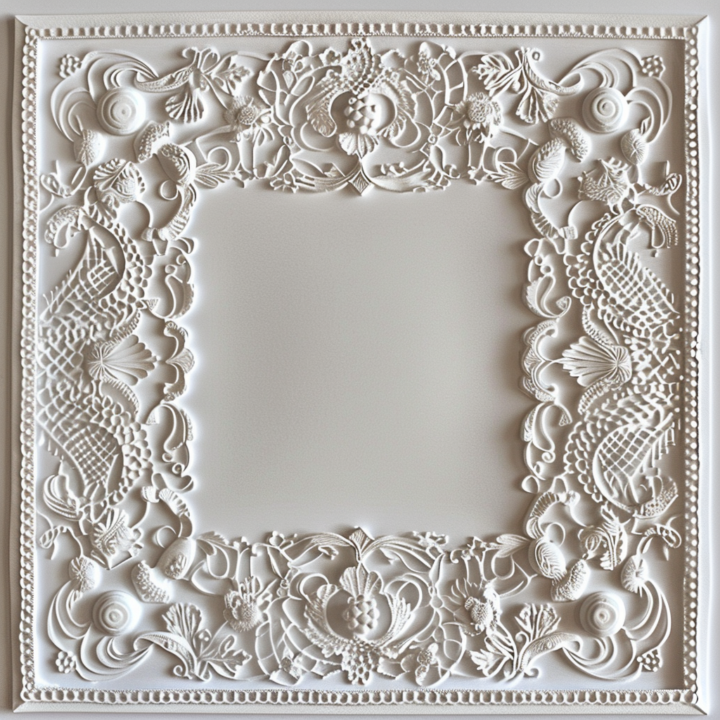 Međimurski lace motif picture frame