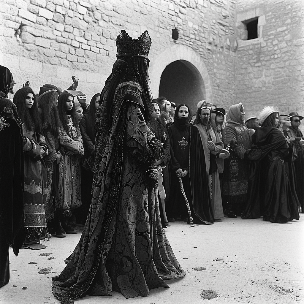 Medieval fashion show by Karl Lagerfeldt