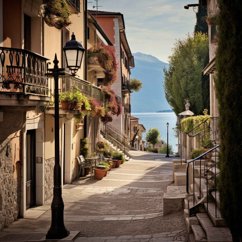 City at Lake Garda street photography