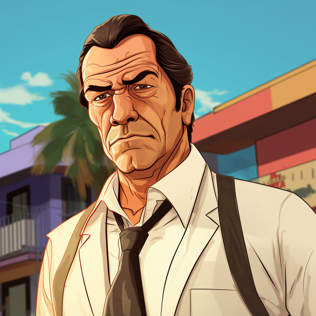 Cartoon version of Lalo Salamanca from Better Call Saul