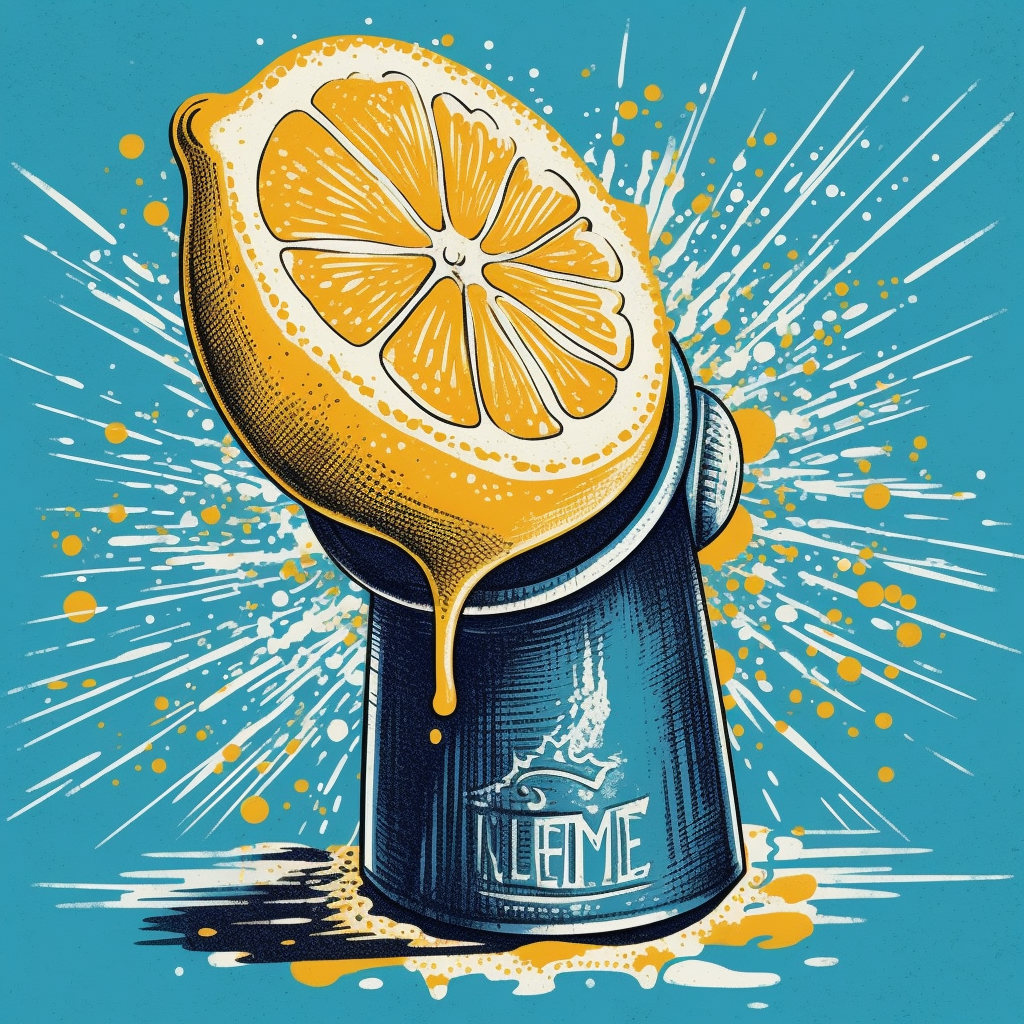 Lance Wyman Lemon Squeezer Vector Art