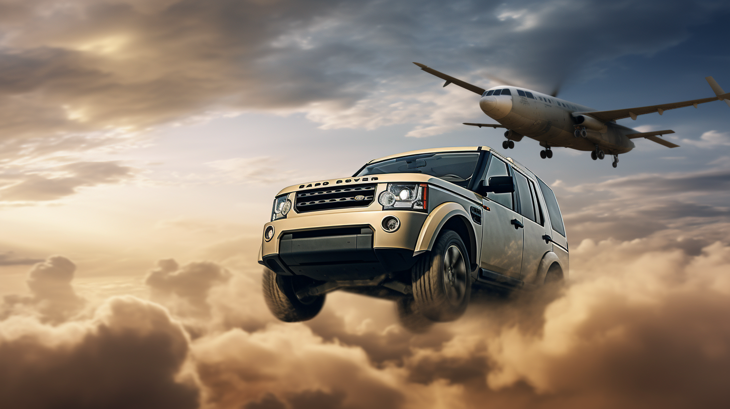 Land Rover Discovery Flying with Wings