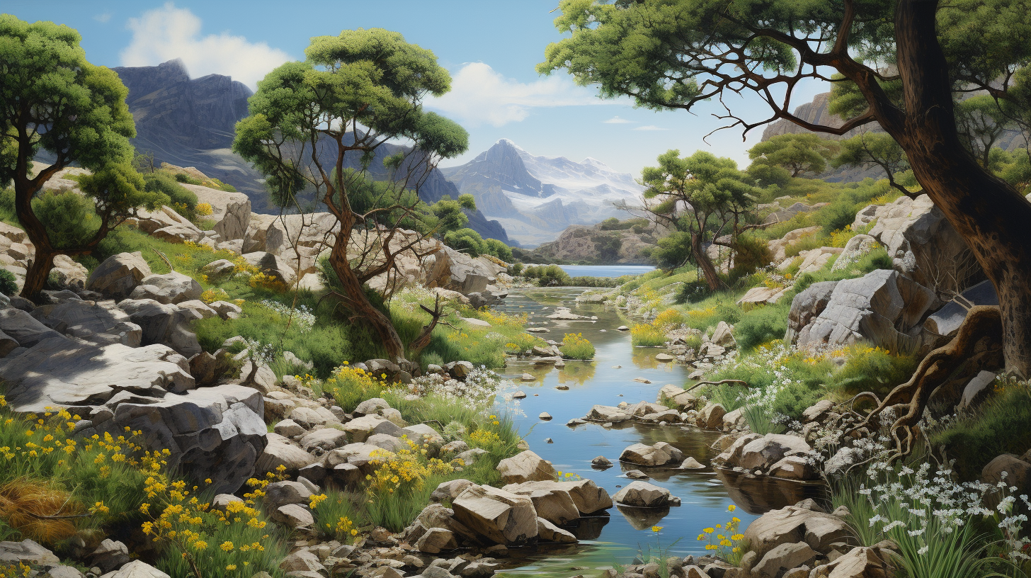 Healing landscape scenery