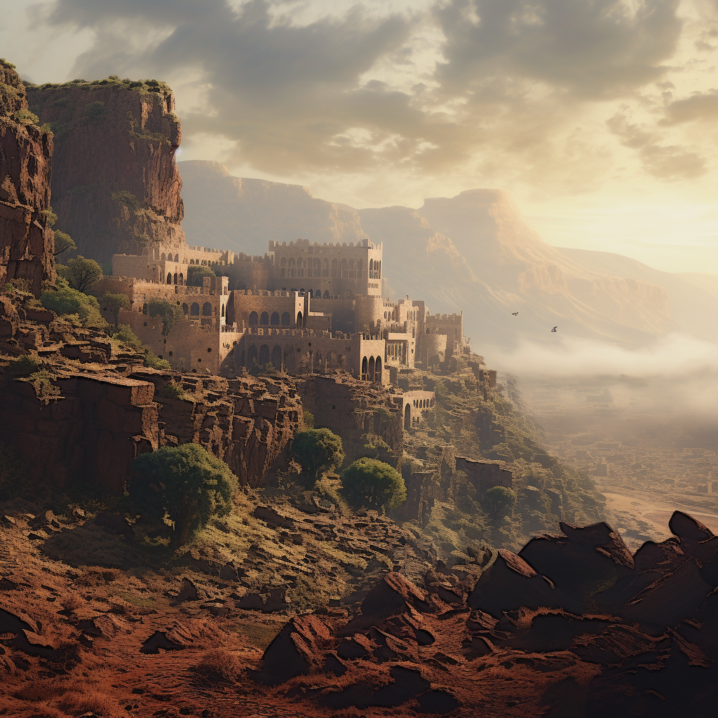 Yemen landscapes AI-generated photo