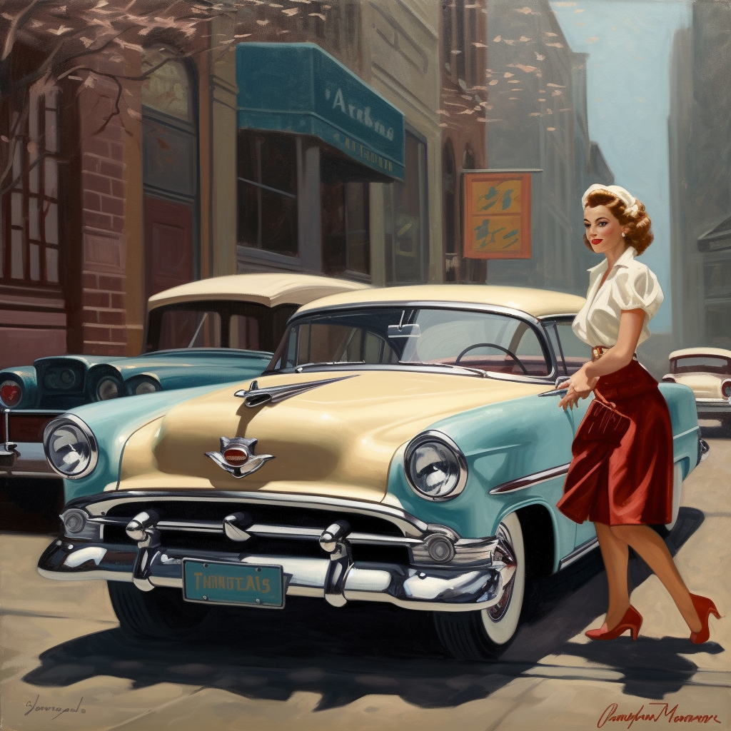 Arthur Sarnoff painting in L'artiste style