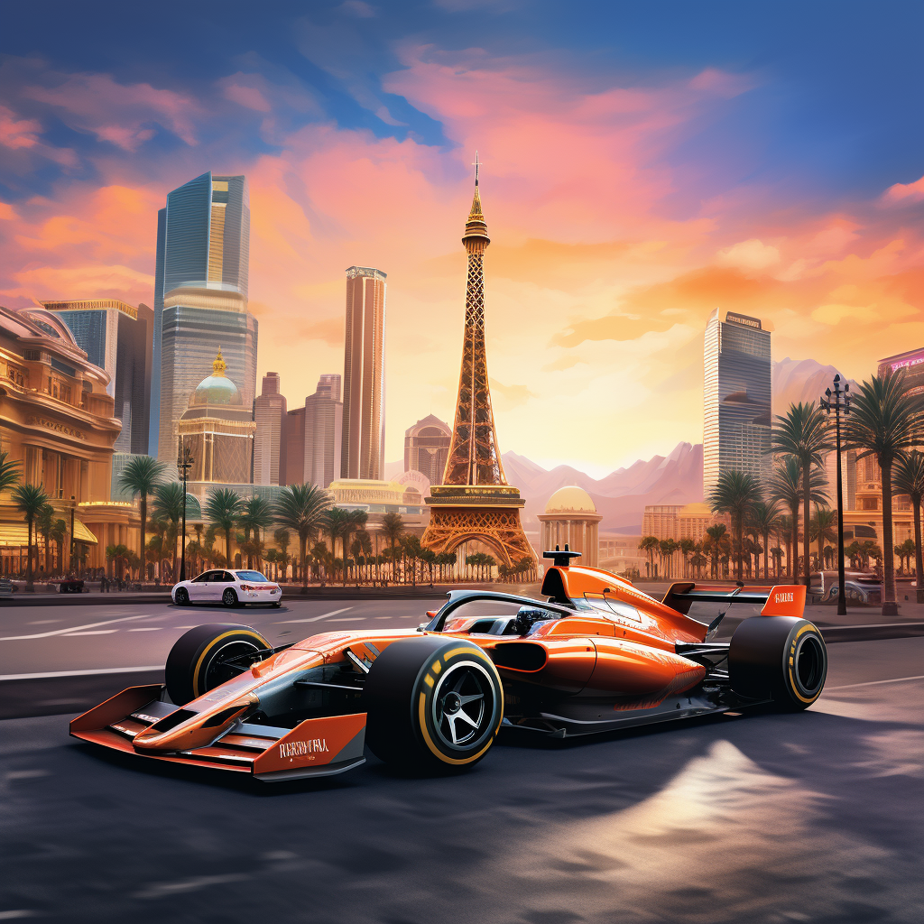 2023 F1 Car in Las Vegas