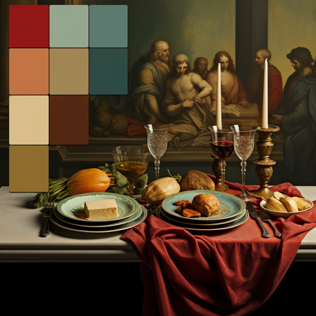 Color palette of Leonardo da Vinci's Last Dinner