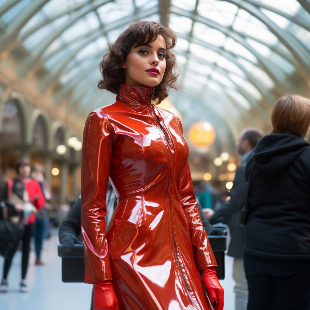 Stylish latex outfit for fashion enthusiasts