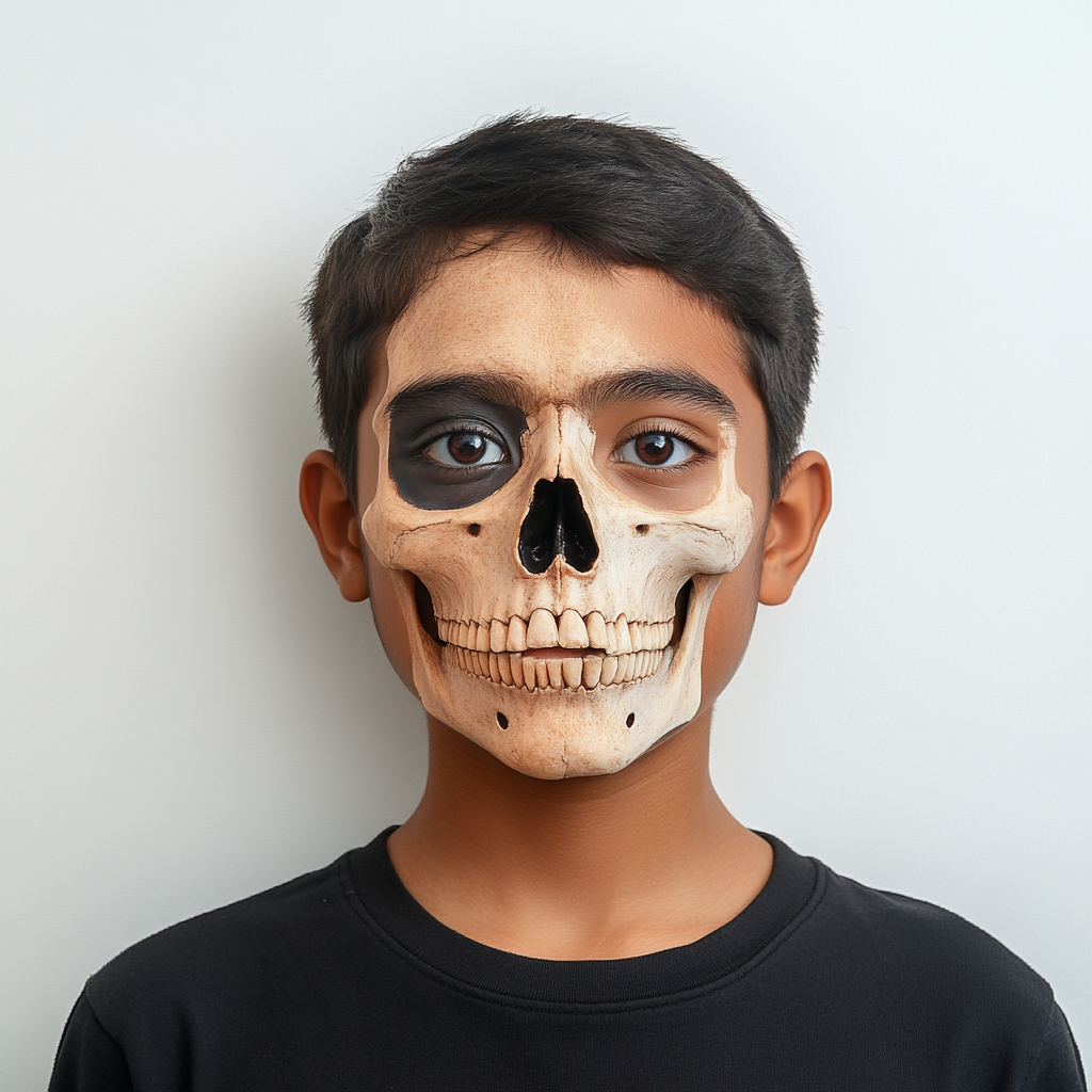 Latino person with craniofacial asymmetry