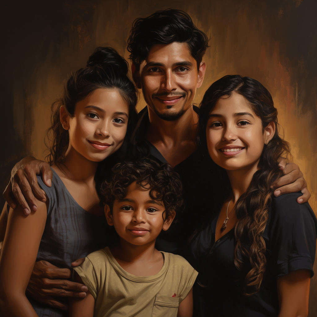 Latino family with Christian wives