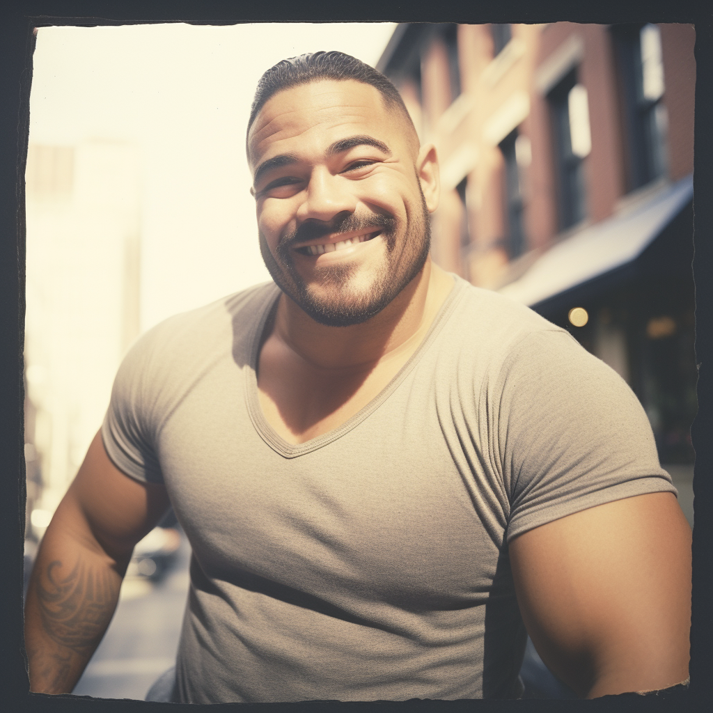 Smiling portrait of a handsome Latino man