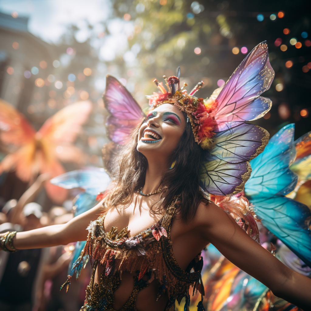 Laughing Fairy Mardi Gras