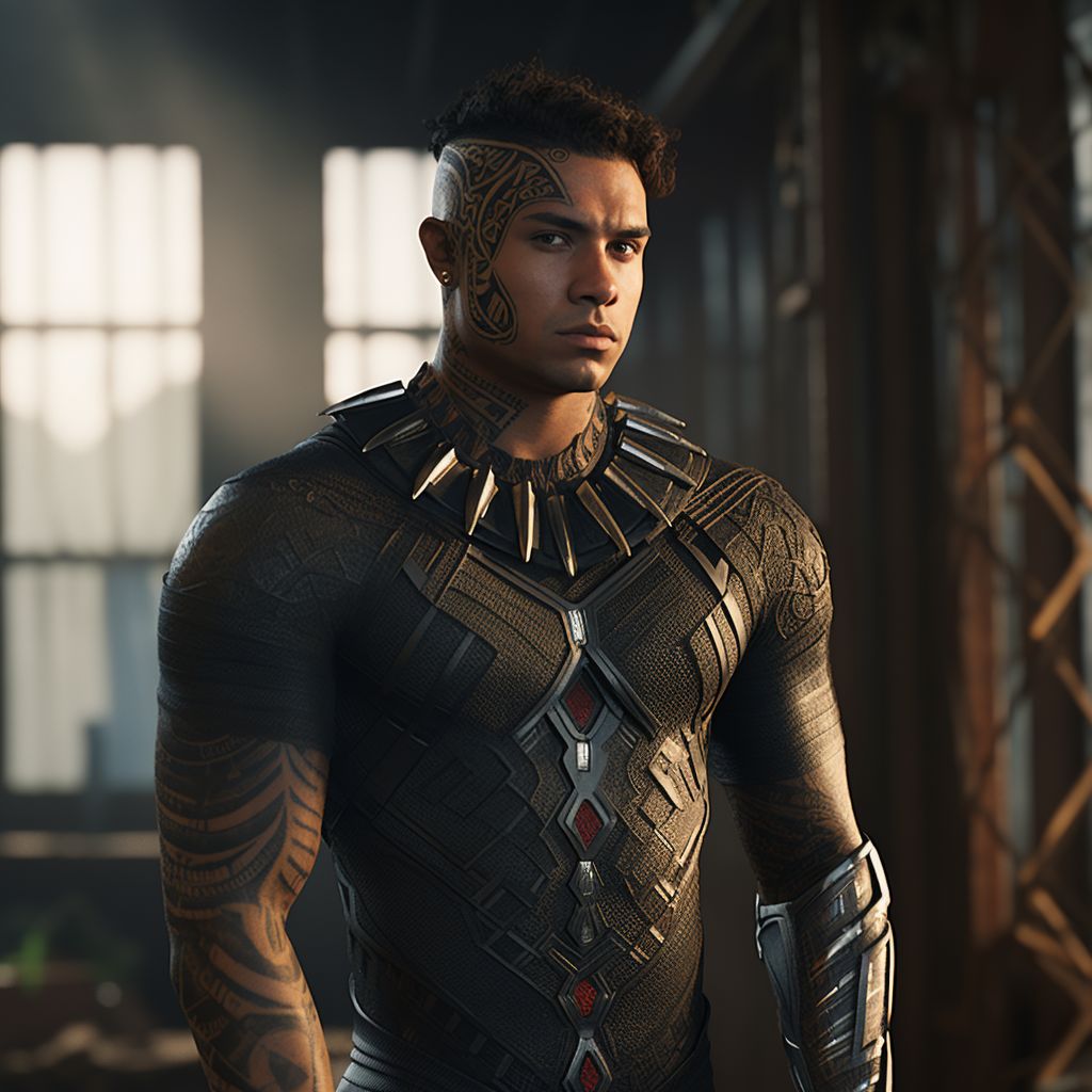 Lautaro Martinez in Wakanda outfit