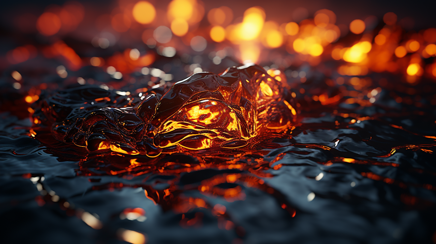 Lava texture in unreal engine cinematic photography