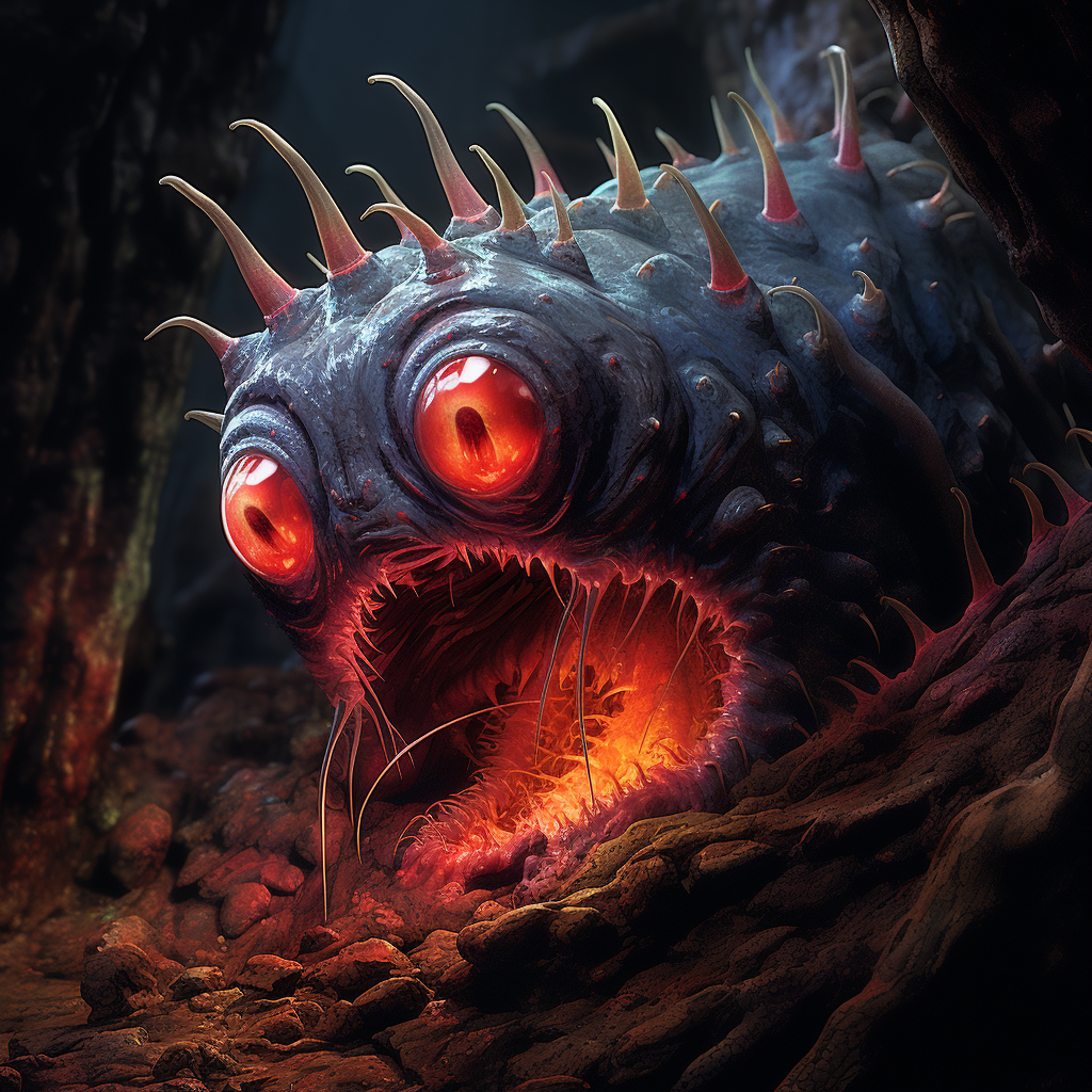 Lava Wrym Larva Digital Artwork