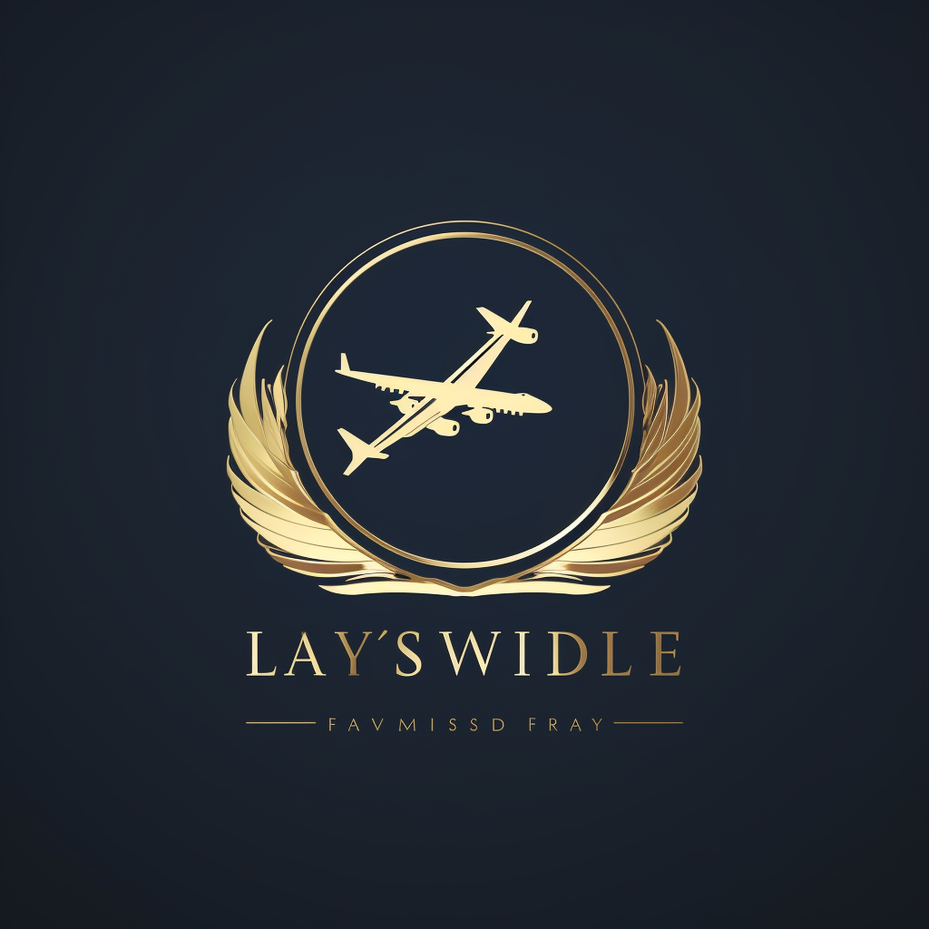 Simple and Luxurious Lavish Landings Logo