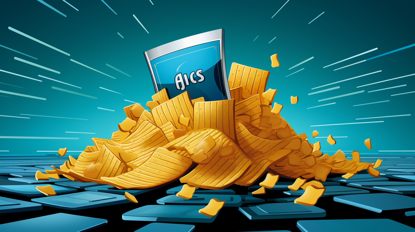 Lays Chips Bag for Silicon GPU Microchips