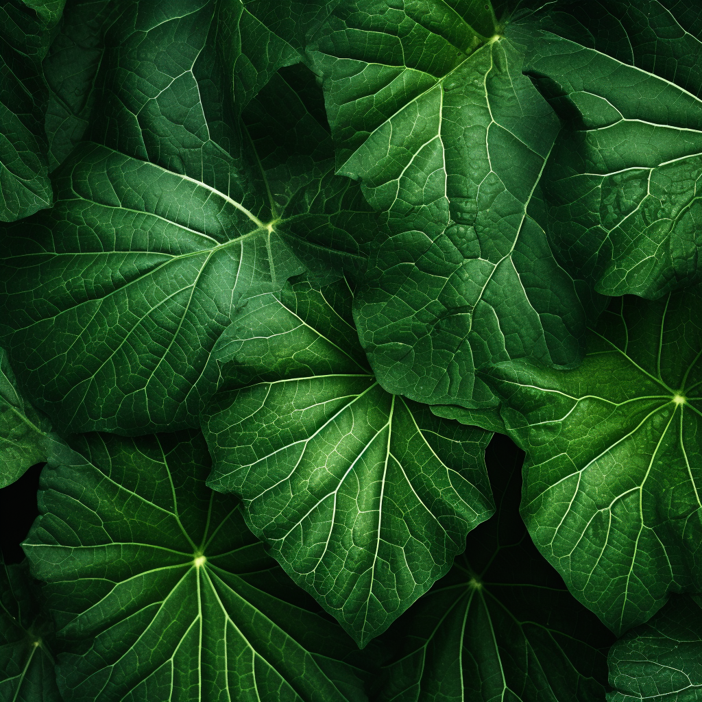 Vibrant green leaf background