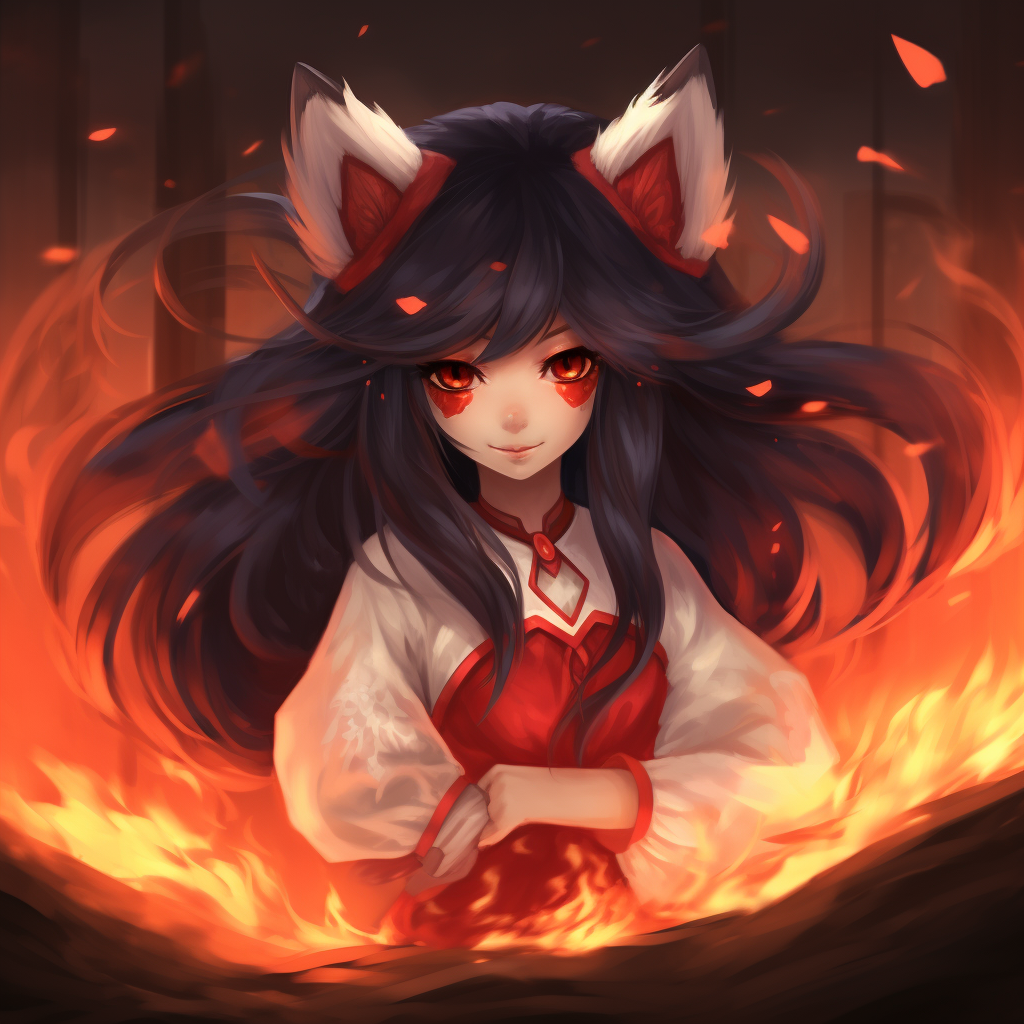 League of Legends Ahri in-game art