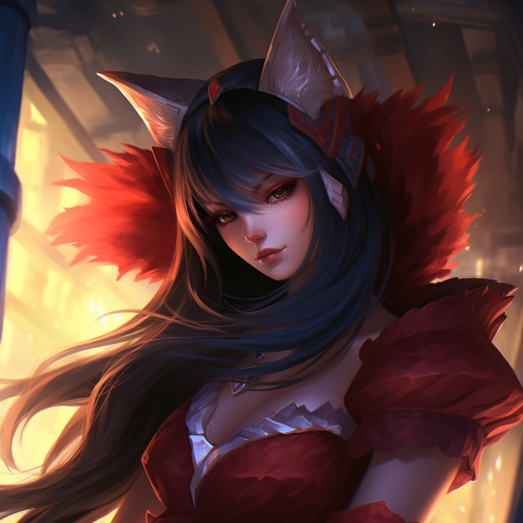 Ahri champion artwork in League of Legends