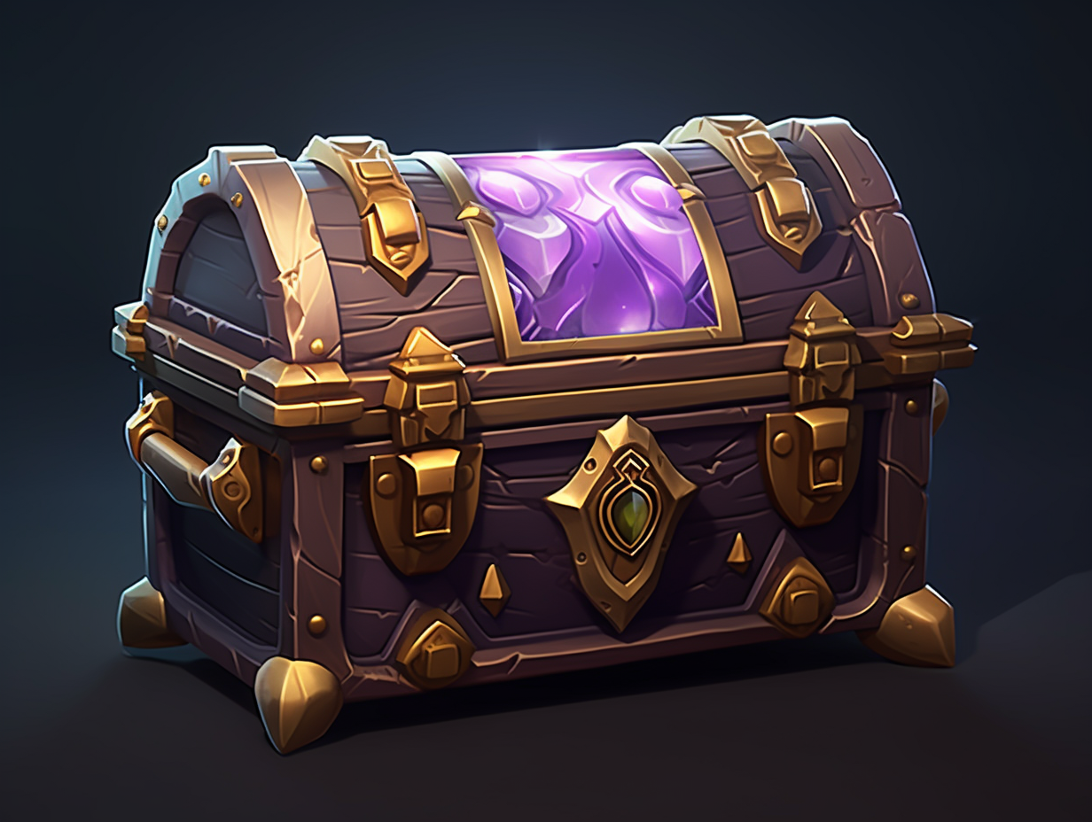 Mobile game assets in League of Legends style