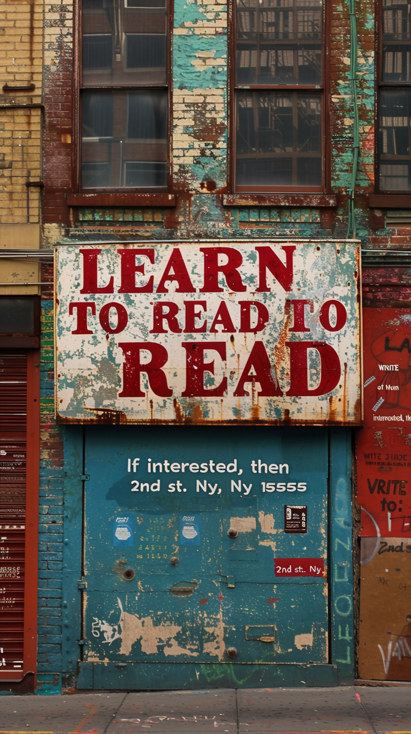 Learn to Read Advert Photo