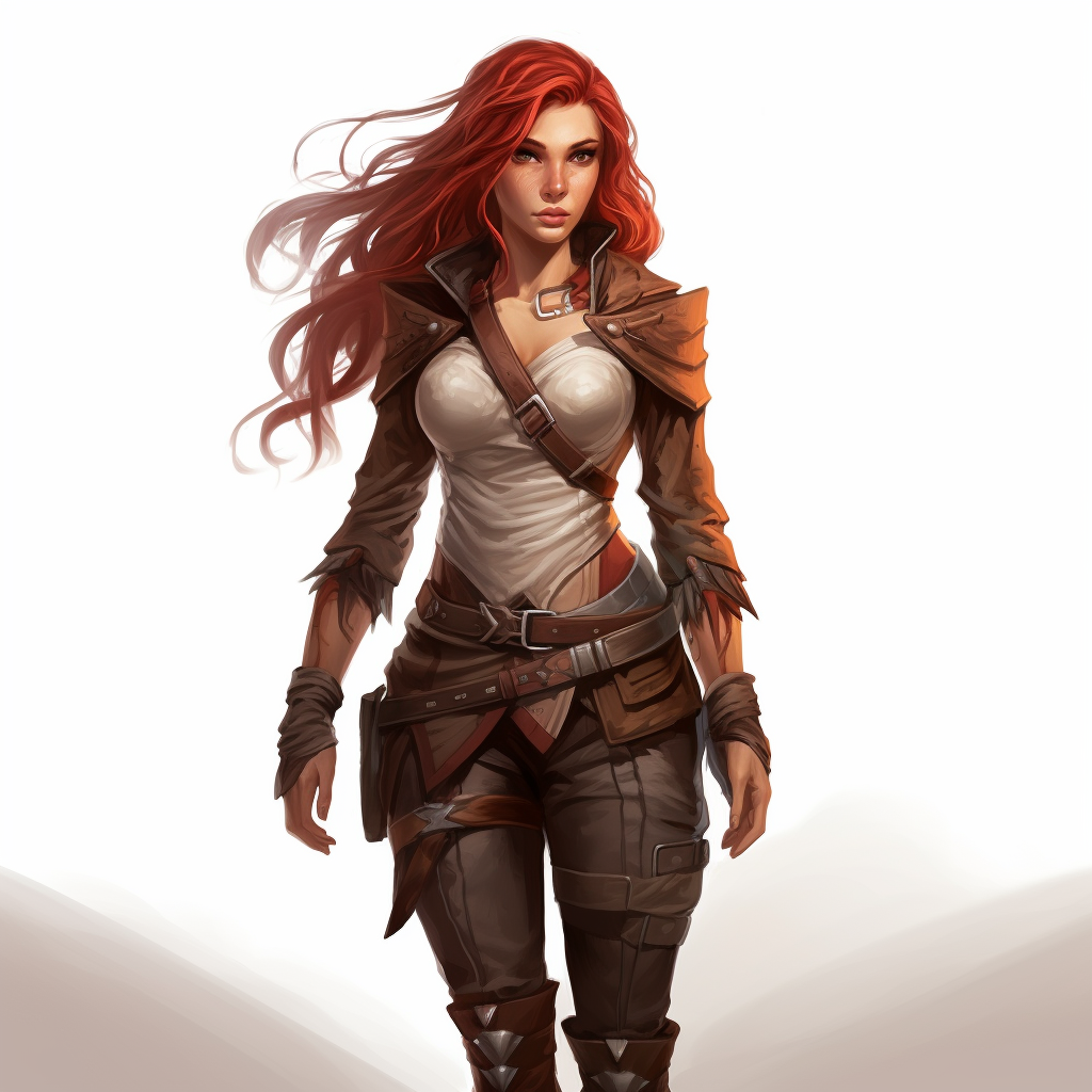 Elf Teen Girl in Leather Armor