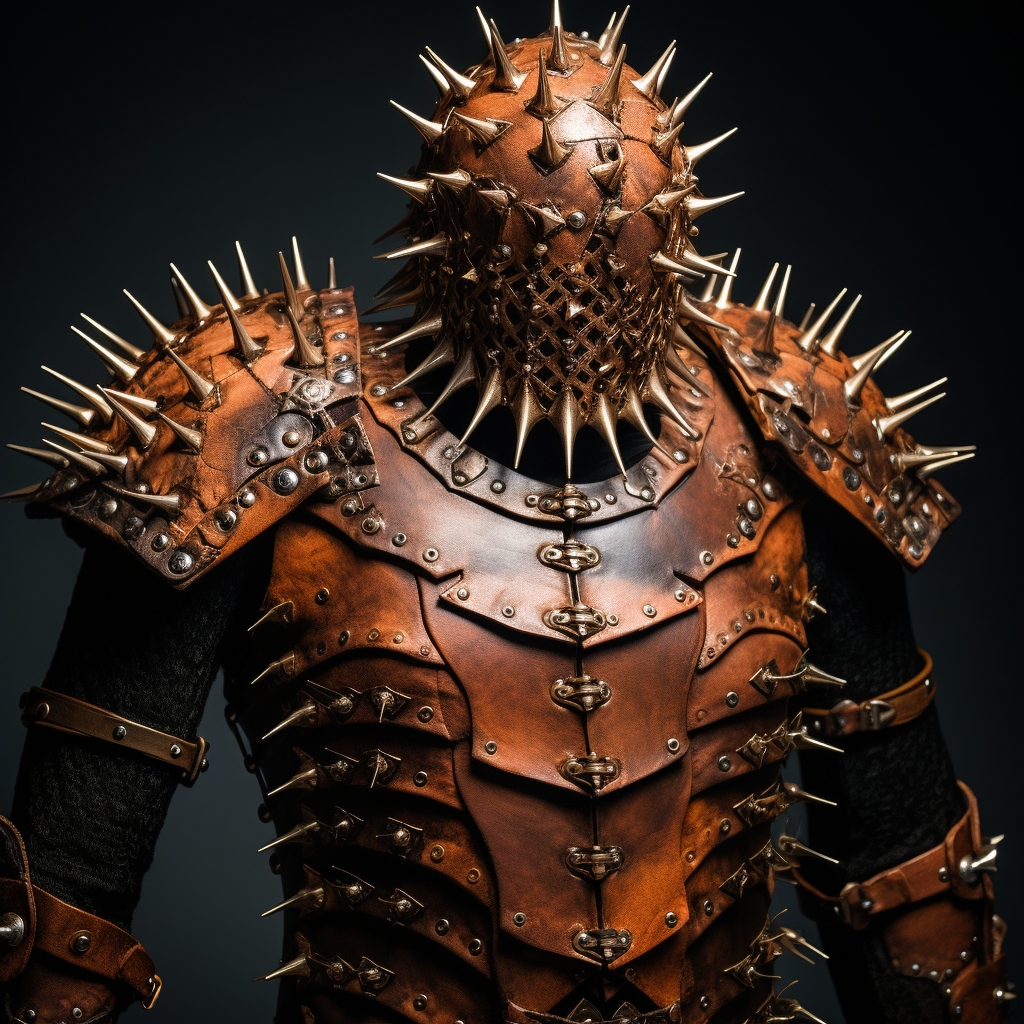 Leather armor with metal studs