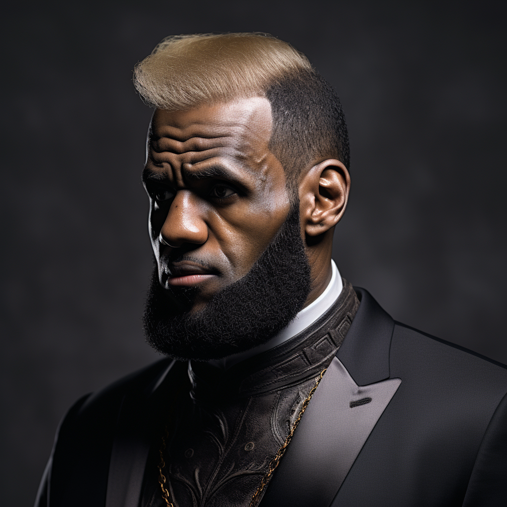 Combination of LeBron James and Donald Trump