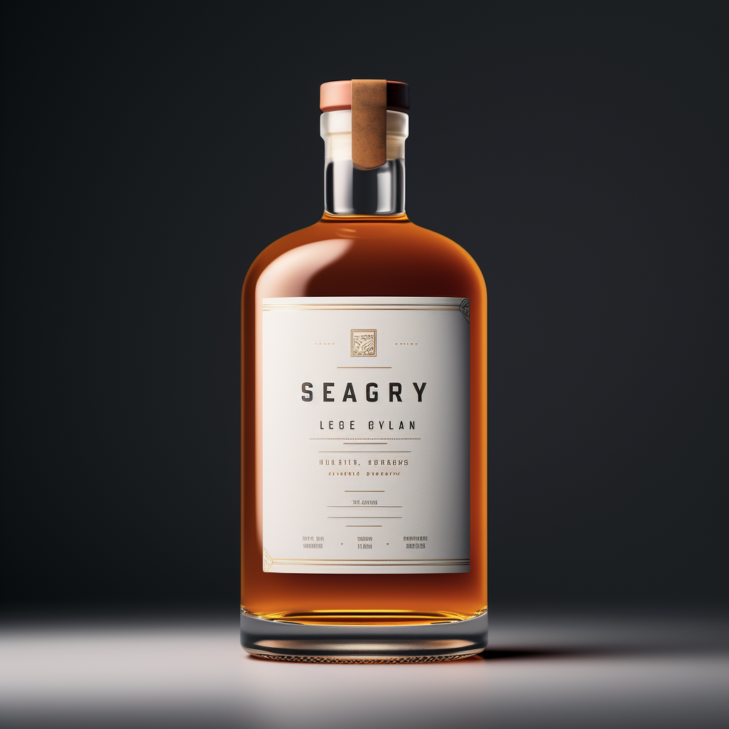 Minimalistic Legacy Blend Whiskey Label