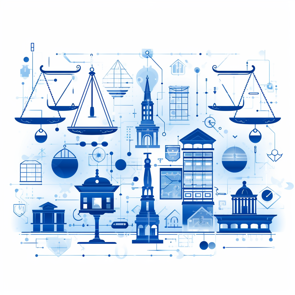 legal technology blue and white design