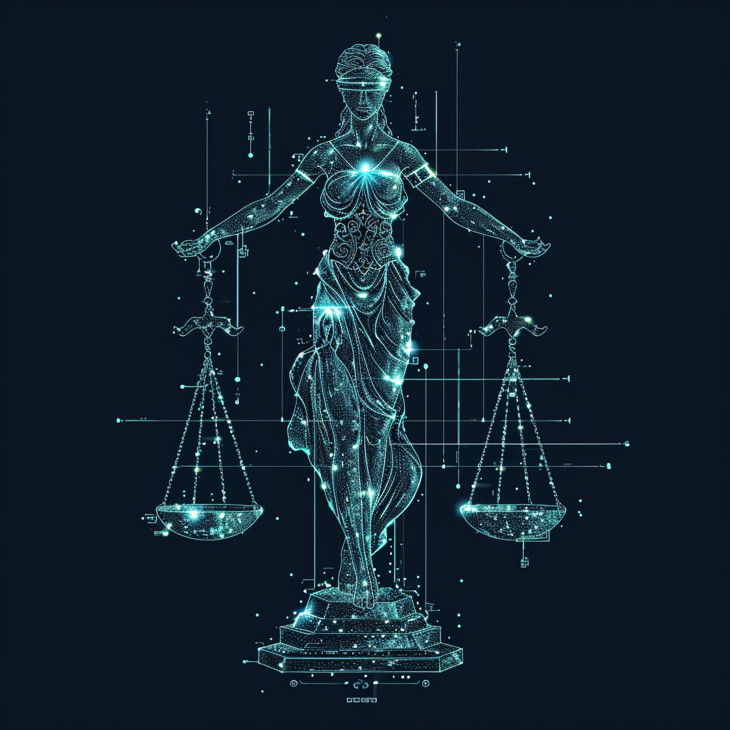 Logo of legal agency in AI style