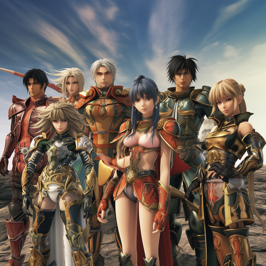 Next-gen remake of Legend of Dragoon characters