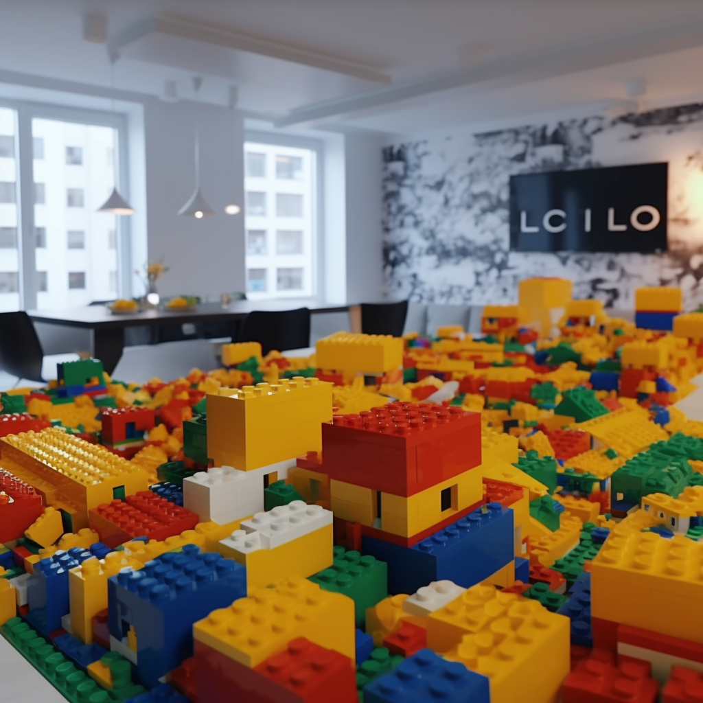 Vibrant Lego-themed apartment project