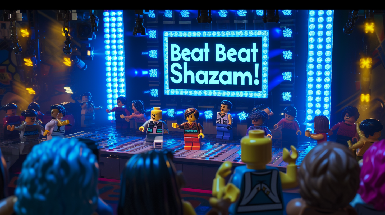 Lego Game Show Stage with Beat Shazam