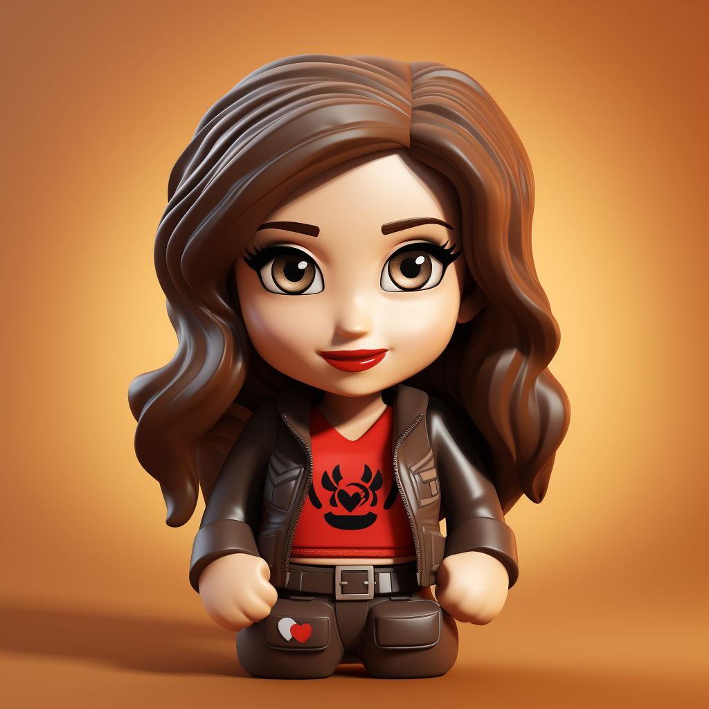 LEGO Community Manager with Long Brown Hair