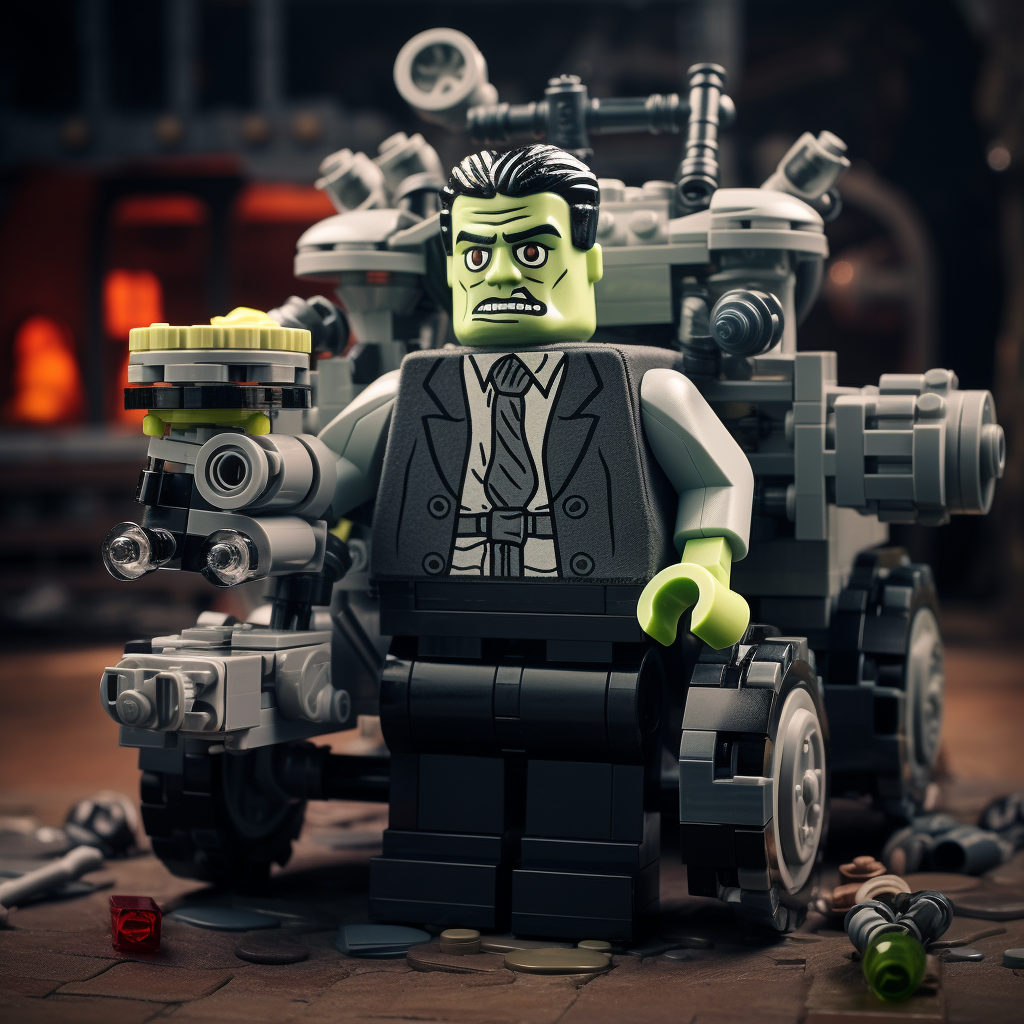 Lego Frankenstein Monster creation