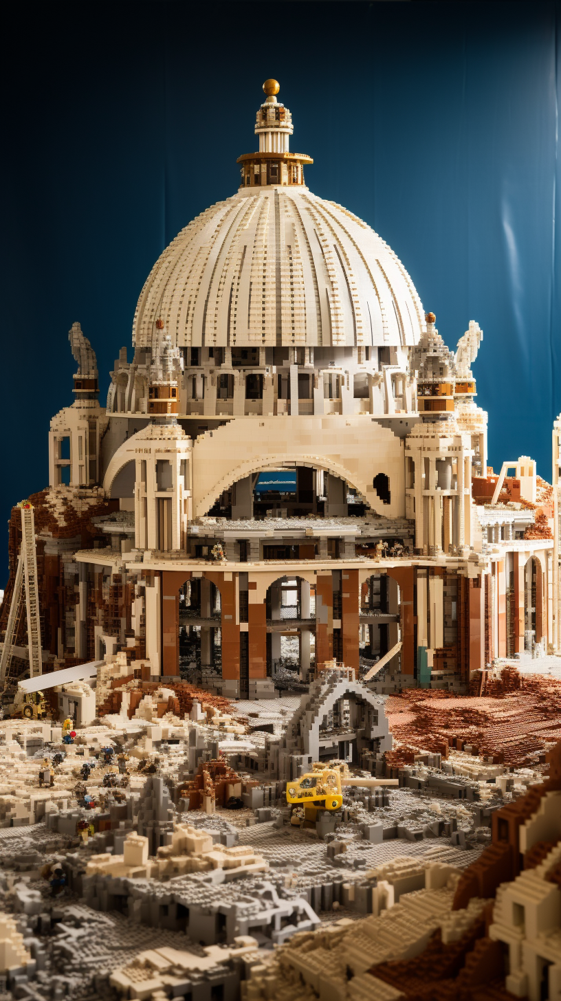 Impressive structures built from LEGO bricks