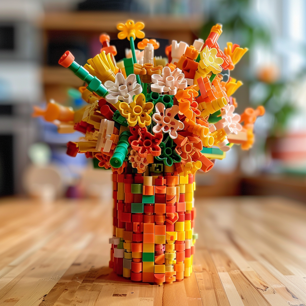 LEGO vase product shot