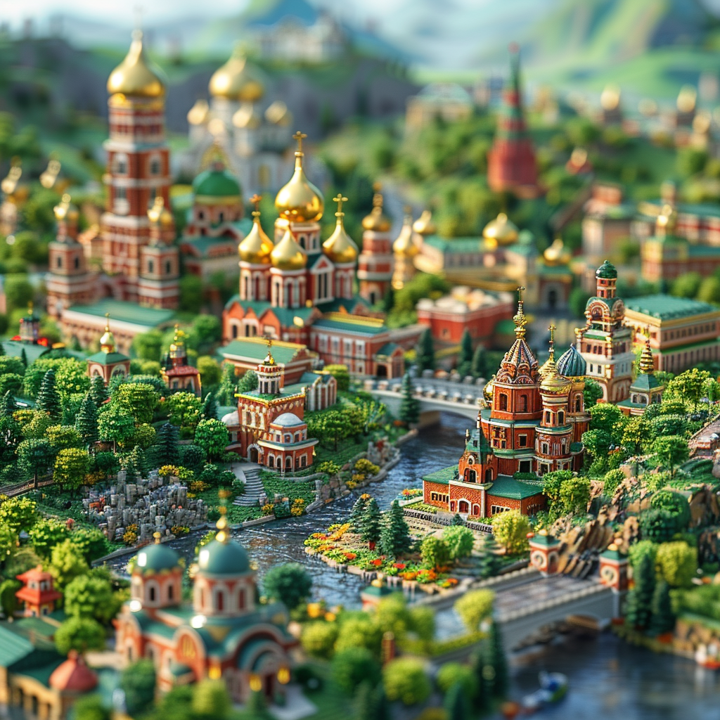 Lego Moscow Cityscape View