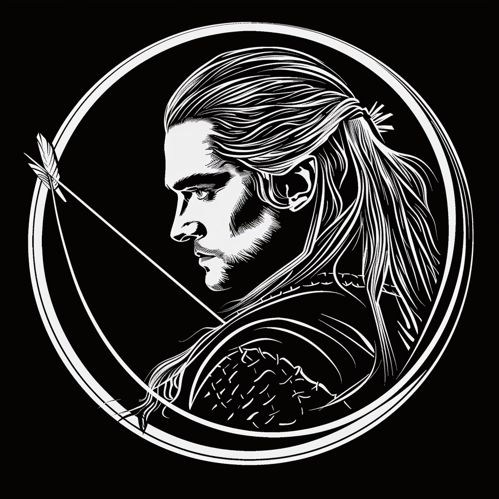 Legolas LOTR Logo Vector Circle