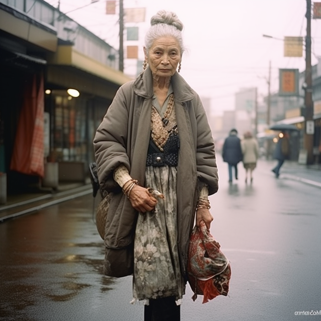 Forties-year-old woman with celtic ethnicity and a slight gloomy expression