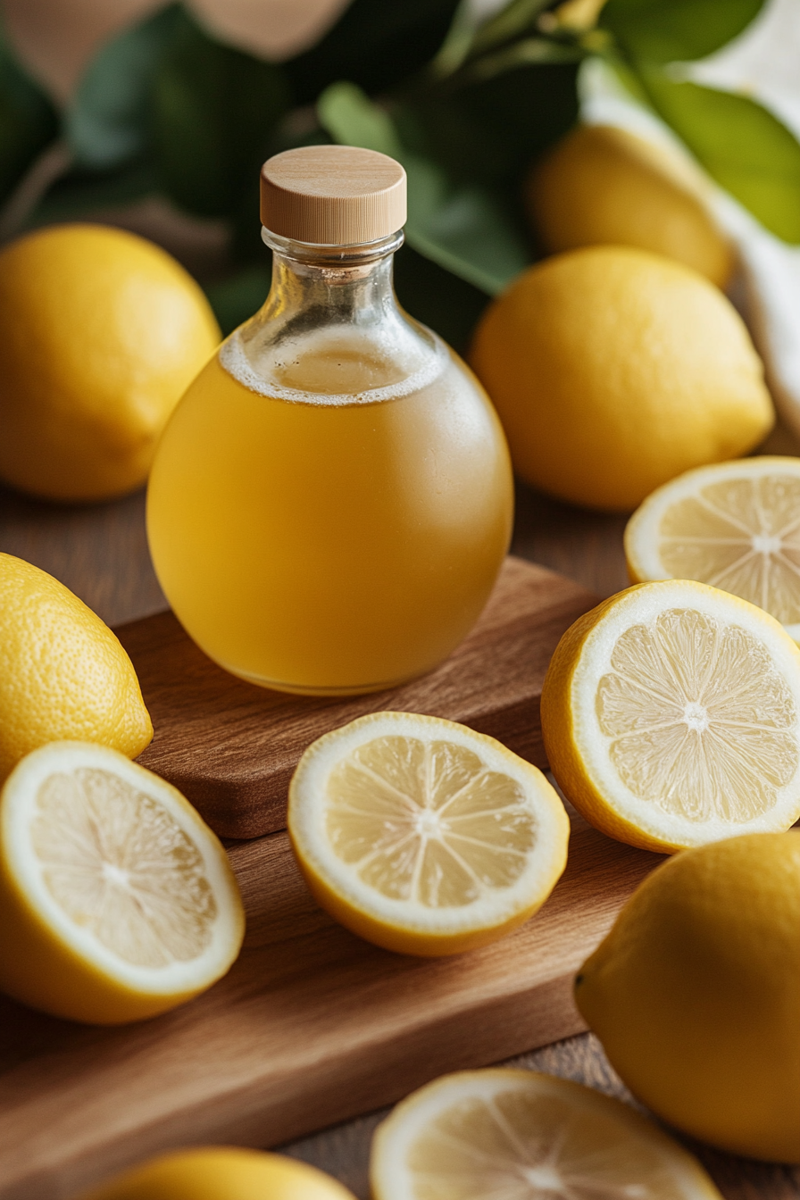 Lemon Extract Oil Cookbook Background