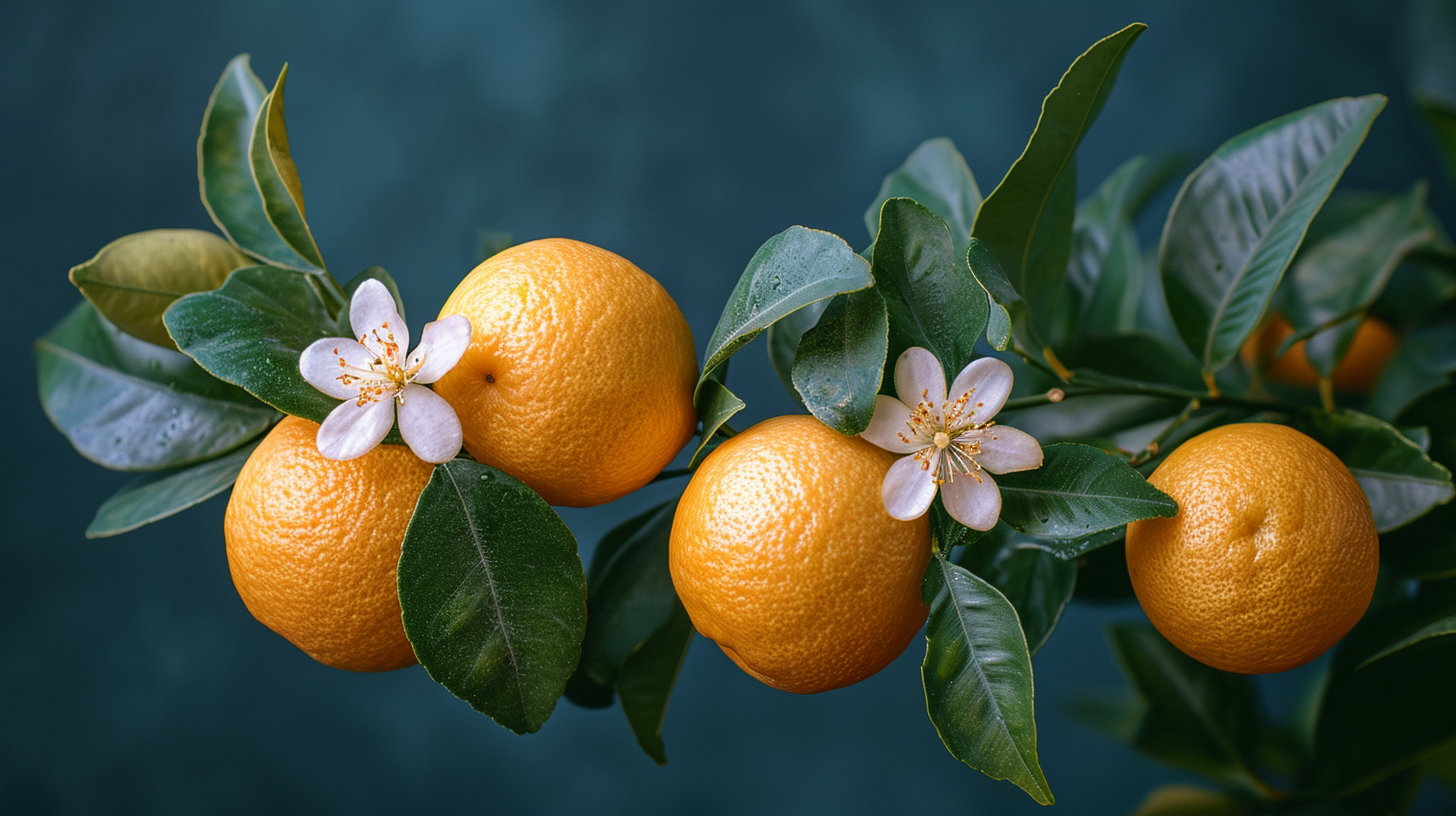 Lemon Fruit on Branch Image