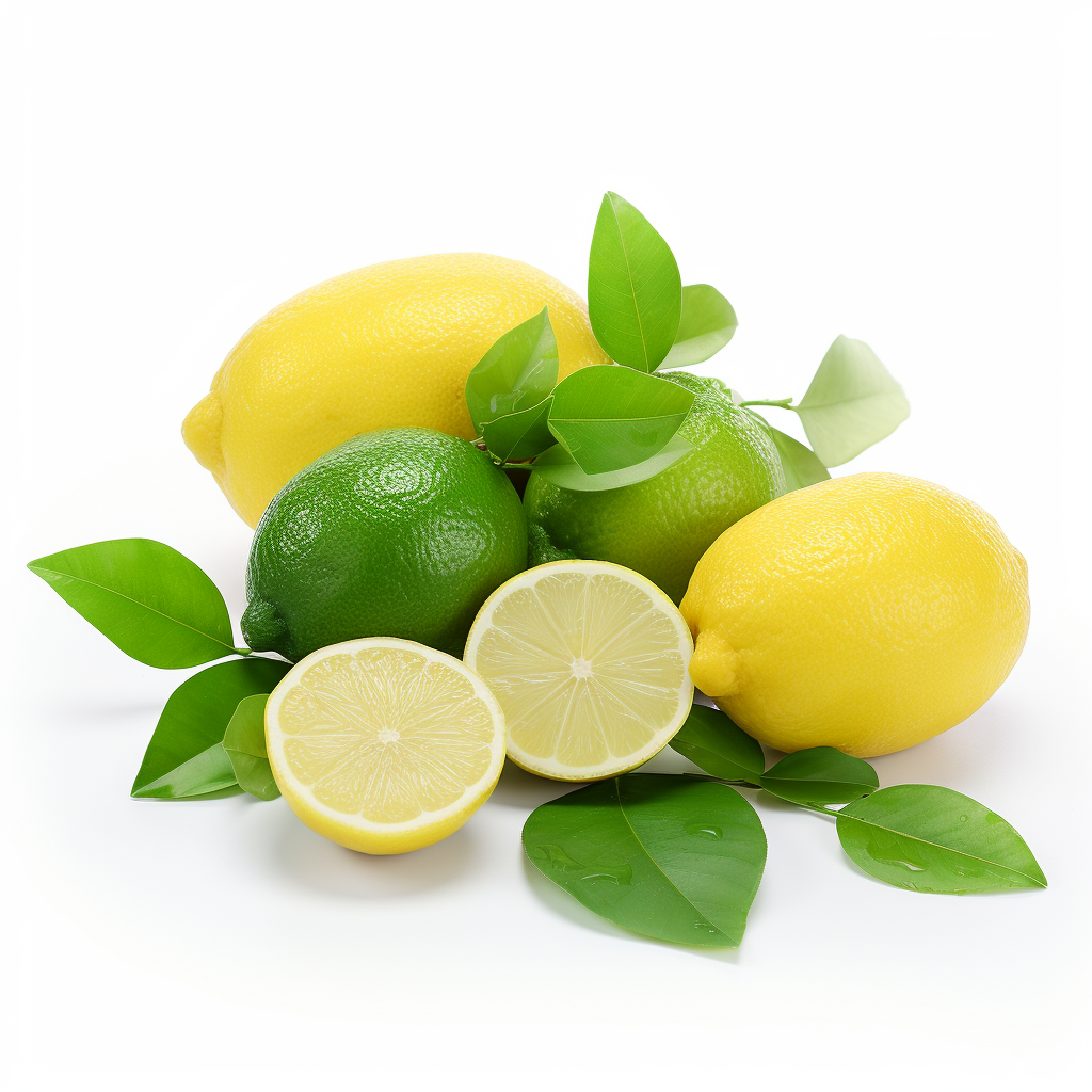 Delicious lemon and lime fruits