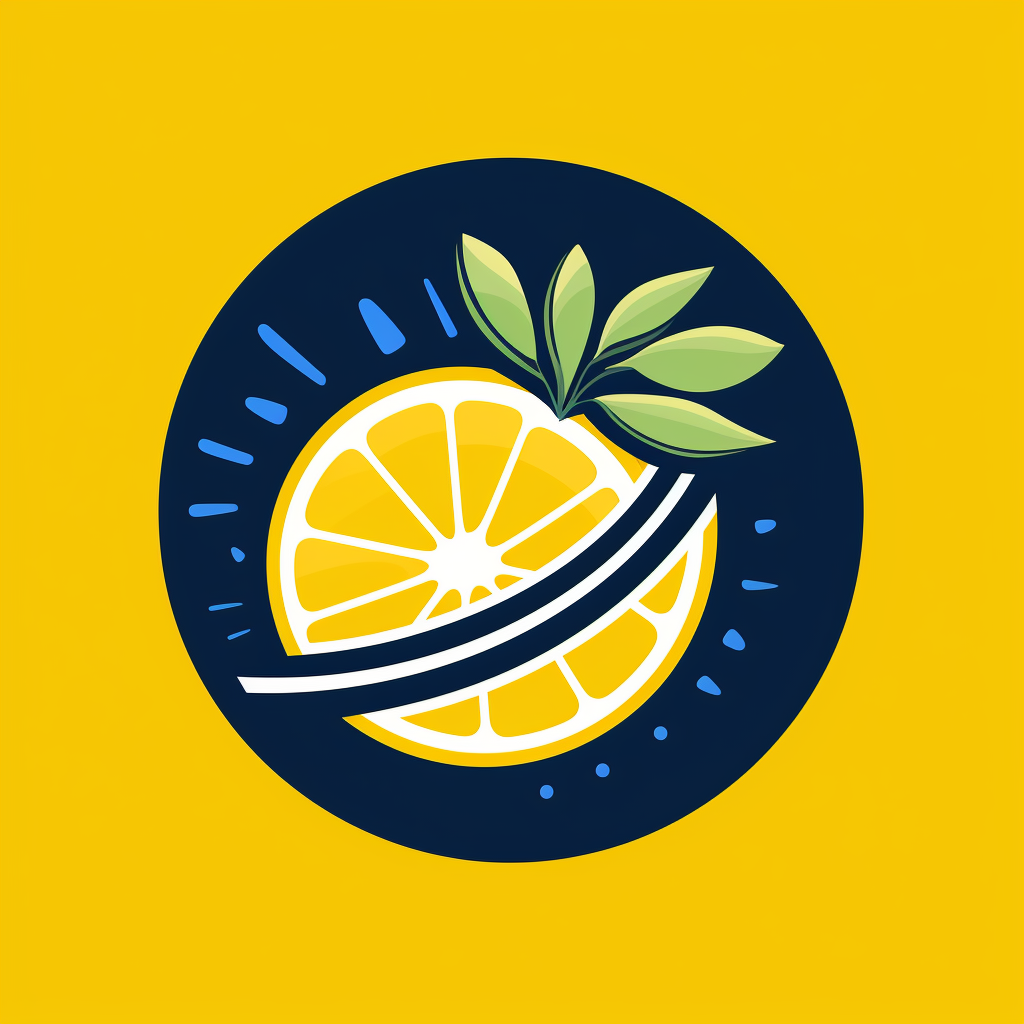 Unique lemon line logo design