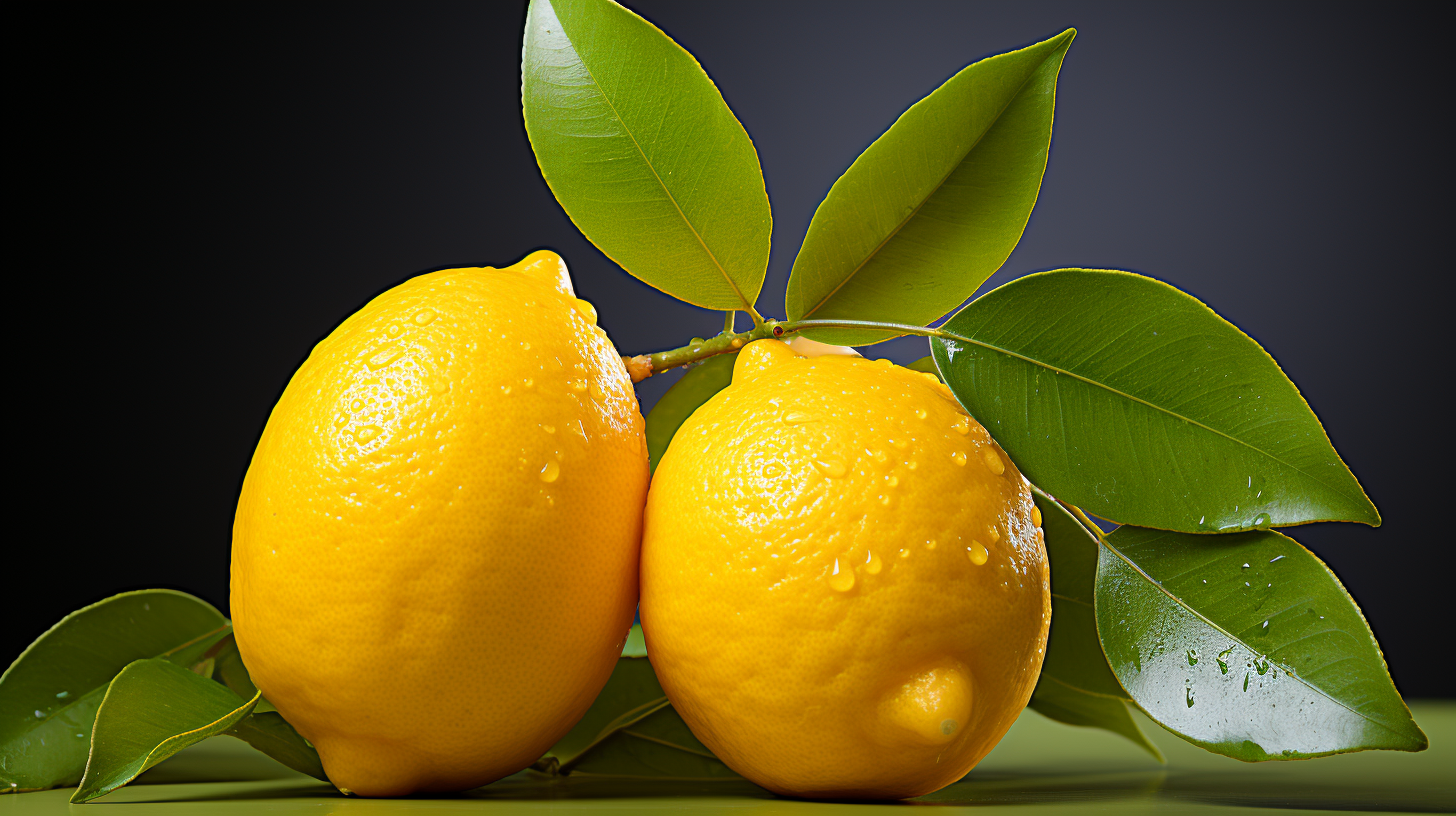 Half vibrant, half decaying lemon on white background