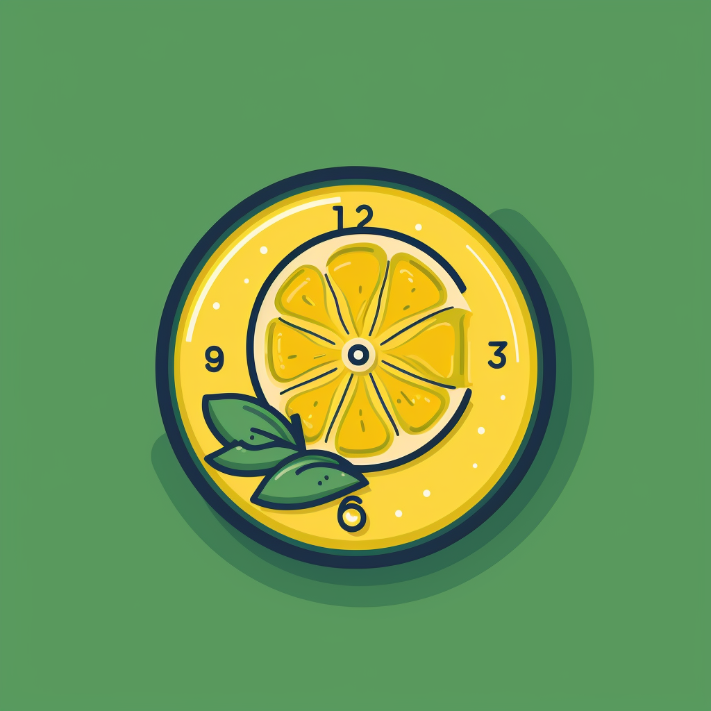 Lemon slice clock logo